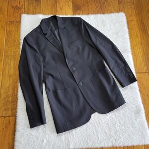 X Suit Blazer Jacket Men's 38R Black Washable Performance Travel Stretch Modern
